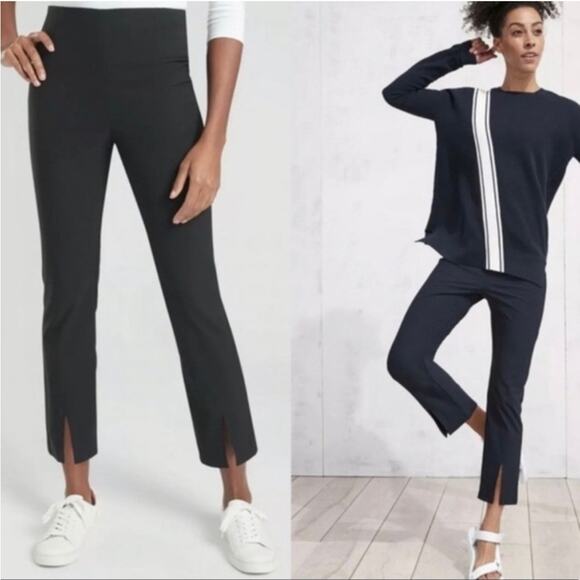 Athleta Wander Slim Straight Crop Pant in Black Size 2